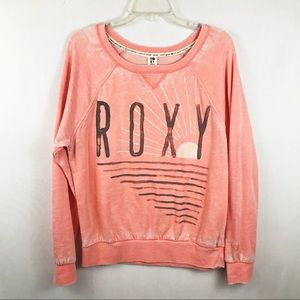 Roxy distressed wash sweatshirt.